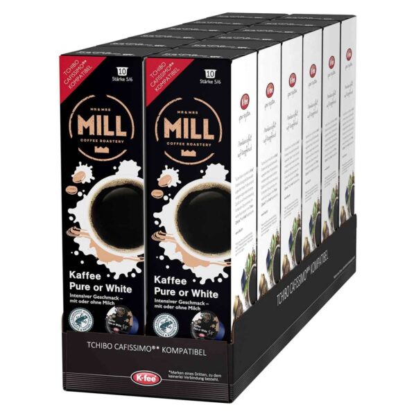 K-fee Kaffeekapseln Mr & Mrs Mill kaffee-pure-or-white (10 Kaffee Pure or White Kapseln)