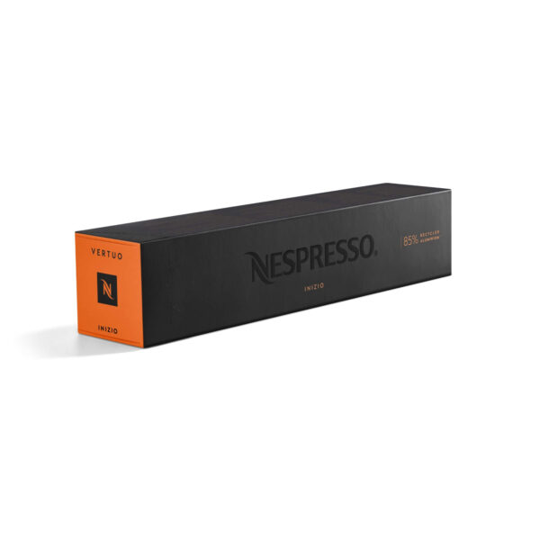 Nespresso Inizio Vertuo Line 10 Gran Lungo Kaffeekapseln Orange 150 ML Blumig & getreidig