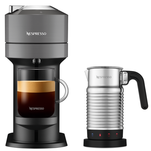 Nespresso Vertuo Next Dark Grey & Aeroccino 4 Vertuo Kaffeemaschine