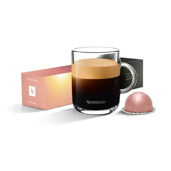 Nespresso Vivida Vertuo Line 10 Signature Kaffeekapseln Rosa 230ml Getreidig & süß